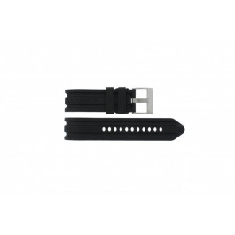 Horlogeband Nautica A15564G / A20040G Rubber Zwart 24mm