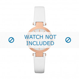 DKNY horlogeband NY-2405 Leder Wit 12mm 