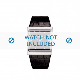 Police horlogeband PL-10849M Leder Zwart 28mm