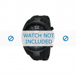 Horlogeband Pulsar PT3605X1 / VD53 X167 Rubber Zwart 10mm