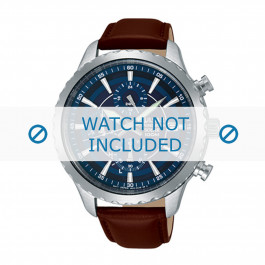 Horlogeband Pulsar VR43-X001 / PS042X Leder Bruin 20mm