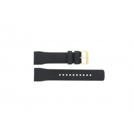 Horlogeband Pulsar W861-X006 / PQ2048X1 / PP256X Rubber Zwart 24mm