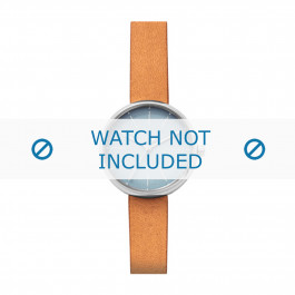 Horlogeband Skagen SKW2620 Leder Beige 12mm