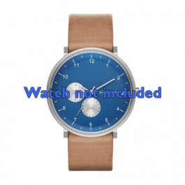 Horlogeband Skagen SKW6167 Leder Bruin 20mm