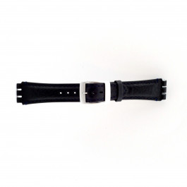 Horlogeband Swatch (alt.) SC14.05 Leder Blauw 19mm