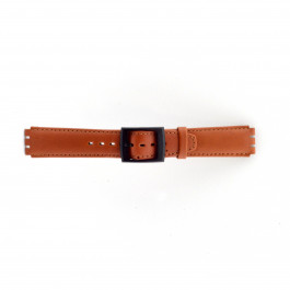 Horlogeband Swatch SC11.03 Leder Bruin 17mm