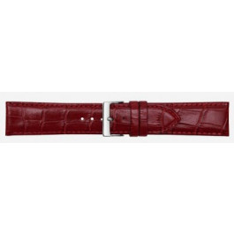 Horlogeband Poletto 454S.06.24 Leder Bordeaux 24mm