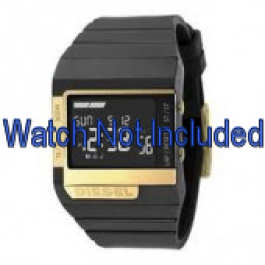 Horlogeband Diesel DZ7135 Rubber Wit 23mm