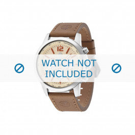 Timberland horlogeband 14475JS-20 Leder Bruin 24mm + bruin stiksel