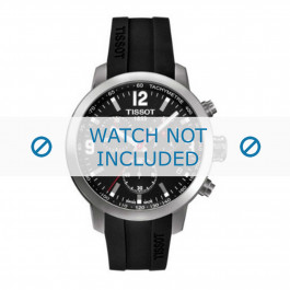 Horlogeband Tissot T055.417.A PRC 200 / T461 / T055417A / T603032879 Rubber Zwart 19mm