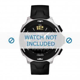 Horlogeband Tissot T081420 / T603035436 Rubber Zwart 19mm