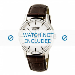 Horlogeband Tissot T019.430 Visodate / T610014569 Leder Bruin 20mm