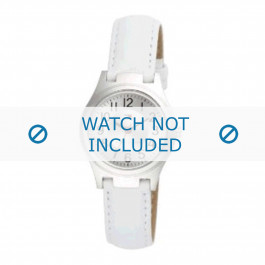 Tommy Hilfiger horlogeband TH-27-3-14-0655 - TH679300878 / 1780689 Leder Wit 14mm + wit stiksel