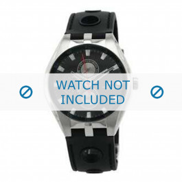 Tommy Hilfiger horlogeband TH-37-3-14-0683 - TH679300909 / 1790619 Rubber Zwart 16mm + standaard stiksel