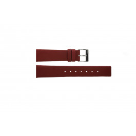 Horlogeband Obaku V123L Leder Rood 16mm