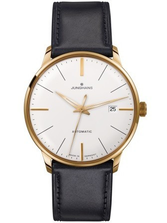 Horlogeband Junghans 42050-6249 / 027/7312 Leder Zwart 20mm