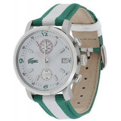 Lacoste horlogeband 2000404 / LC-12-3-14-0081 Leder Groen 18mm