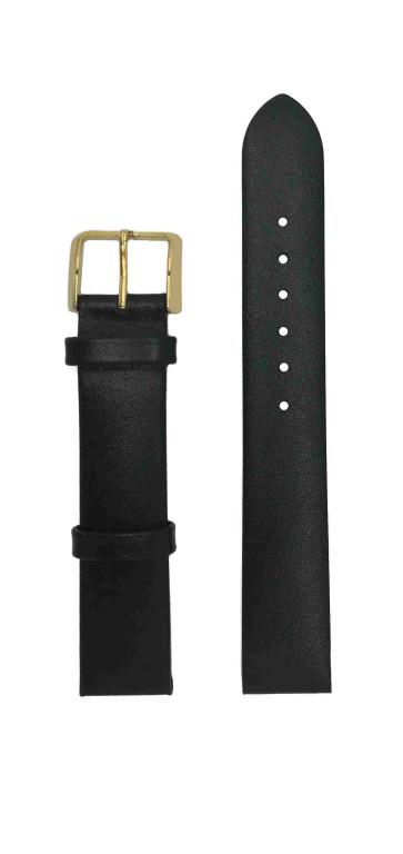 Horlogeband Rado R40605195 / 07.08749.10 / R070874910 / R070874910 Leder Zwart 17mm