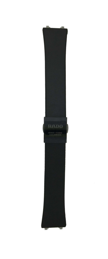 Horlogeband Rado R21349179 / 153.0349.3 / R073399410 Rubber Zwart 14mm