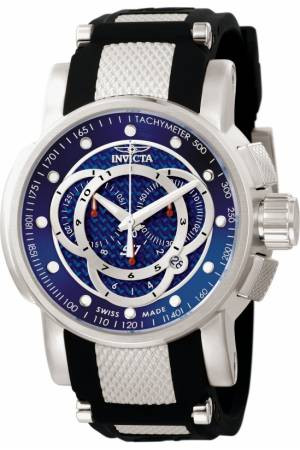 Horlogeband Invicta 0893.01 / 0894.01 / 0895.01 Rubber Zwart 24mm