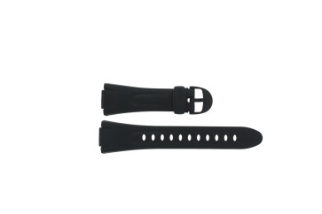 Casio horlogeband 10040373 Rubber Zwart 14mm 