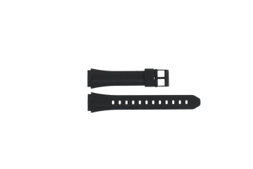 Casio horlogeband 10075268 Rubber Zwart 18mm 