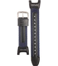 Casio horlogeband 10113393 Pro Trek Leder Blauw 24mm 