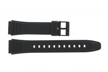Horlogeband Casio AW-49H-1BV / AW-49H-7BV / 10160334 Kunststof/Plastic Zwart 19mm