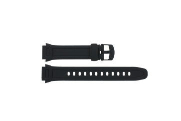 Casio horlogeband 10287400 Kunststof Zwart 18mm 