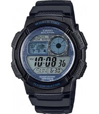 Casio horlogeband 10347820 Kunststof Blauw 18mm 