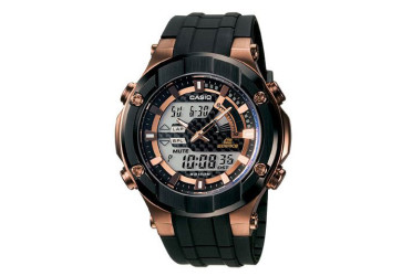 Horlogeband Casio EFX-700 / 10350805 Kunststof/Plastic Zwart 15mm