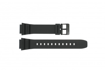Horlogeband Casio 10365960 Kunststof/Plastic Zwart 18mm