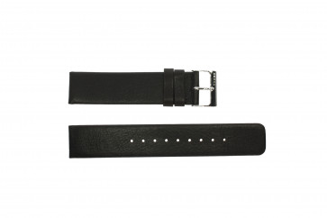 Horlogeband Obaku 104 Leder Zwart 20mm