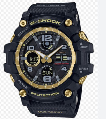 Horlogeband Casio 5444 / GAW-100G / 10570739 Rubber Zwart