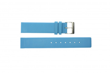 Horlogeband Obaku V107-BL Leder Lichtblauw 18mm