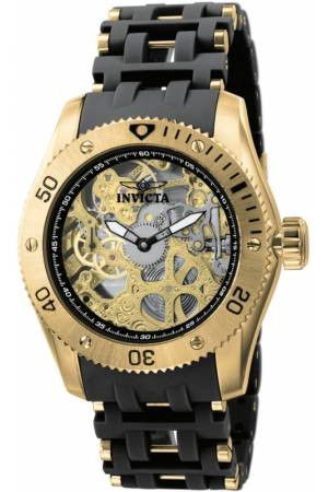 Horlogeband Invicta 1261.01 Kunststof/Plastic Zwart