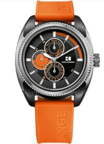 Horlogeband Hugo Boss 659302456 / 1512821 / 1512826 Rubber Oranje 22mm