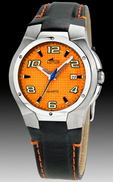Horlogeband Lotus 15382-5 Leder Zwart
