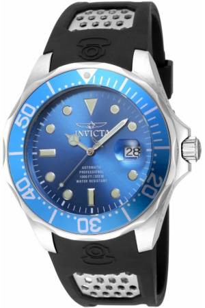 Horlogeband Invicta 11751.01 / 2296.01 Rubber Zwart 22mm