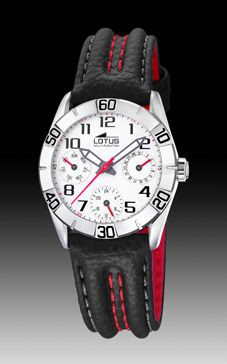 Horlogeband Lotus 15651-E Leder Zwart 18mm