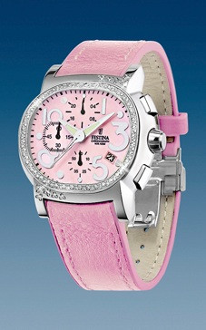 Horlogeband Festina F16196-3 / F16180 Leder Roze 21mm