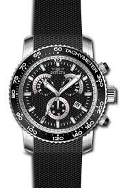Horlogeband Invicta 17773 Silicoon Zwart 22mm