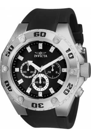 Horlogeband Invicta 21563 Rubber Zwart 18mm