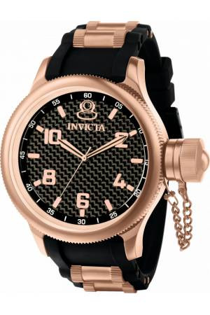 Horlogeband Invicta 1972-01 Silicoon Zwart 26mm