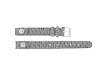 Lacoste horlogeband 2000385 / LC-05-3-14-0009 / GR Leder Grijs 12mm + grijs stiksel