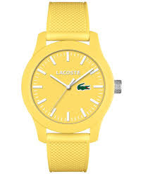 Lacoste horlogeband 2010774 / LC-79-1-47-2570 Rubber Geel 21mm