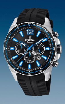 Horlogeband Festina F20376-2 / F20376-3 Silicoon Zwart