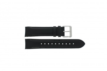 Hugo Boss horlogeband HB-232-1-27-2726 / HB1513085 Leder Zwart 22mm + zwart stiksel