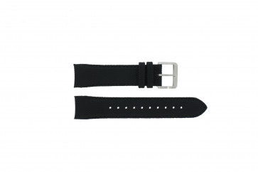 Hugo Boss horlogeband HB-232-1-27-2731 / HB1513087 Leder Zwart 22mm + zwart stiksel