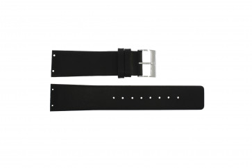 Horlogeband Skagen 233XXLSLB / SKW6105 Leder Zwart 23mm